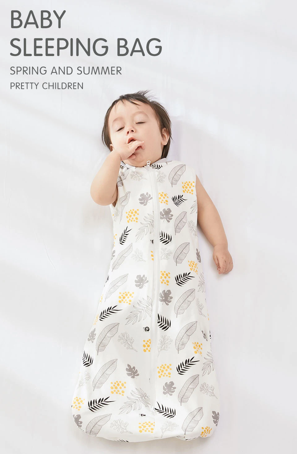 Saco de dormir para bebé estampado de dibujos animados