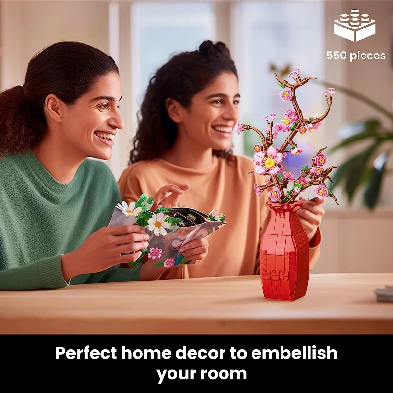 Árbol bonsái con flores de cerezo – Juguete decorativo DIY para niños - imagen 4