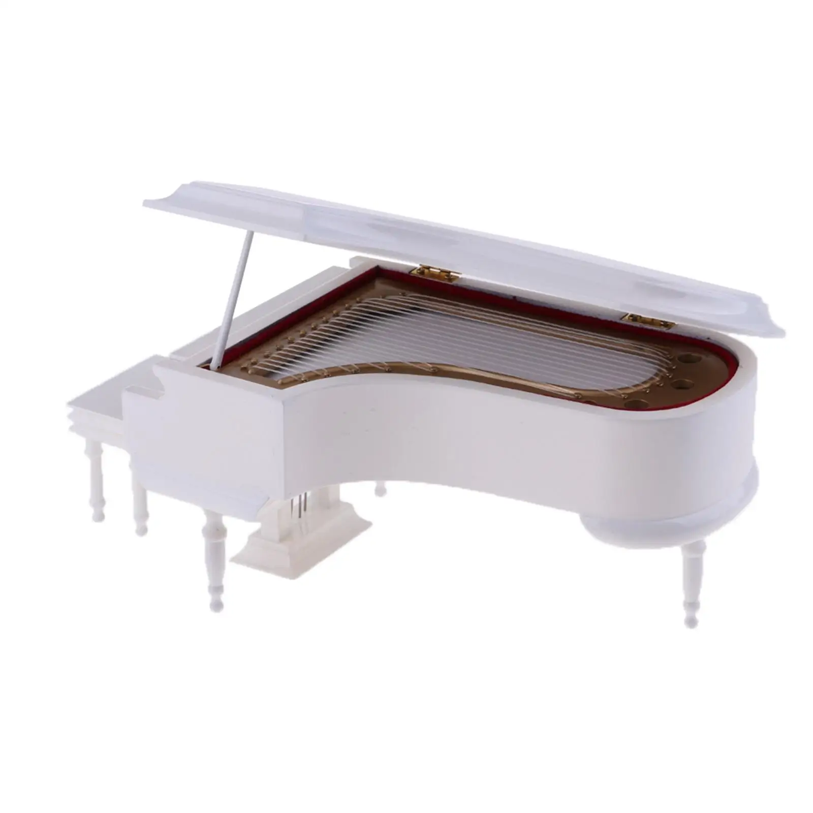 Piano en miniatura decorativo para casa de muñecas simulación - imagen 4