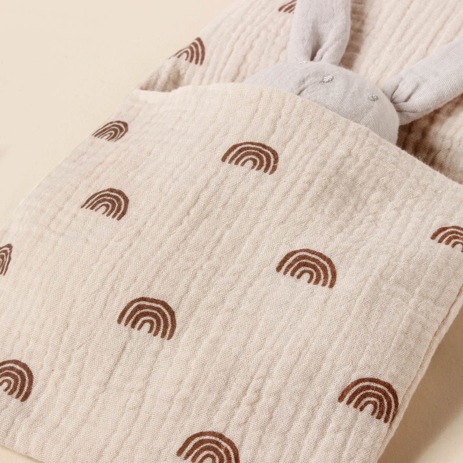 Bolsa de pañales colgante en algodón para cuna de bebé - imagen 4