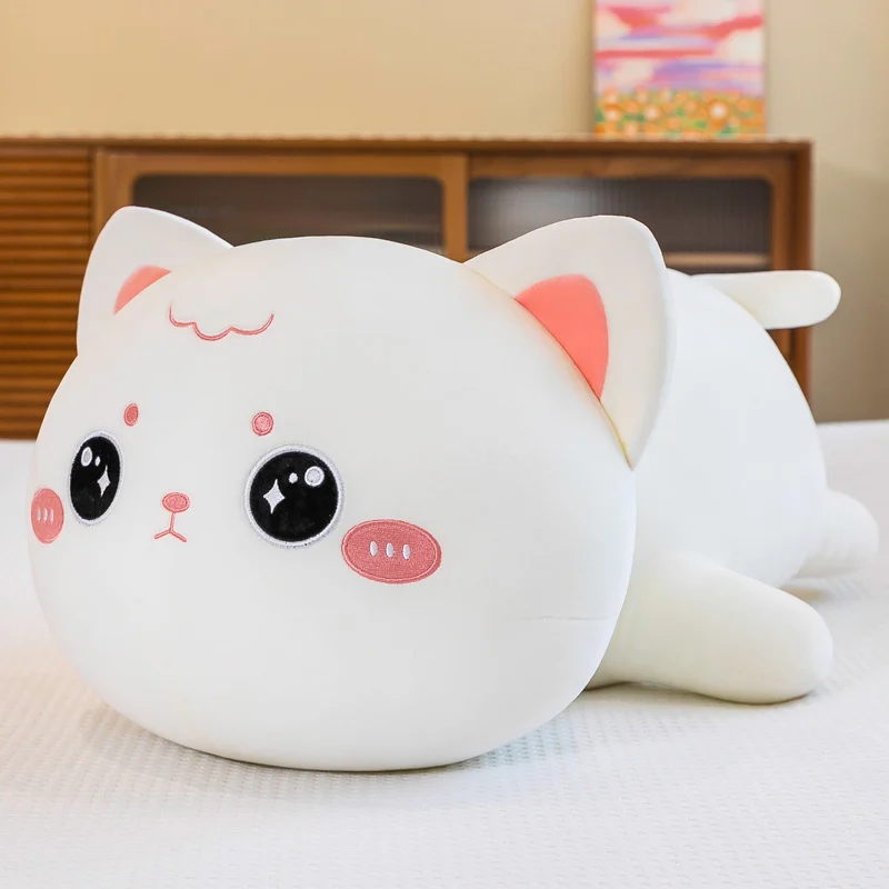 Almohada infantil de peluche suave con diseño de gato Kawaii - imagen 3