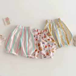 Pantalones harem antimosquitos para bebé verano