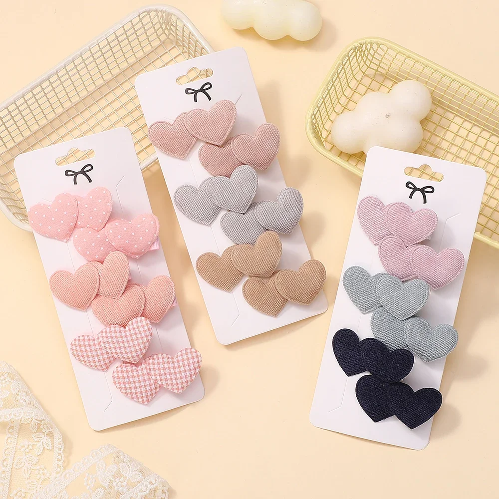 Pinzas para el pelo infantiles con corazones – clips mini - imagen 5