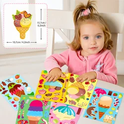 Pegatinas de helado para niños – Calcomanías creativas postre