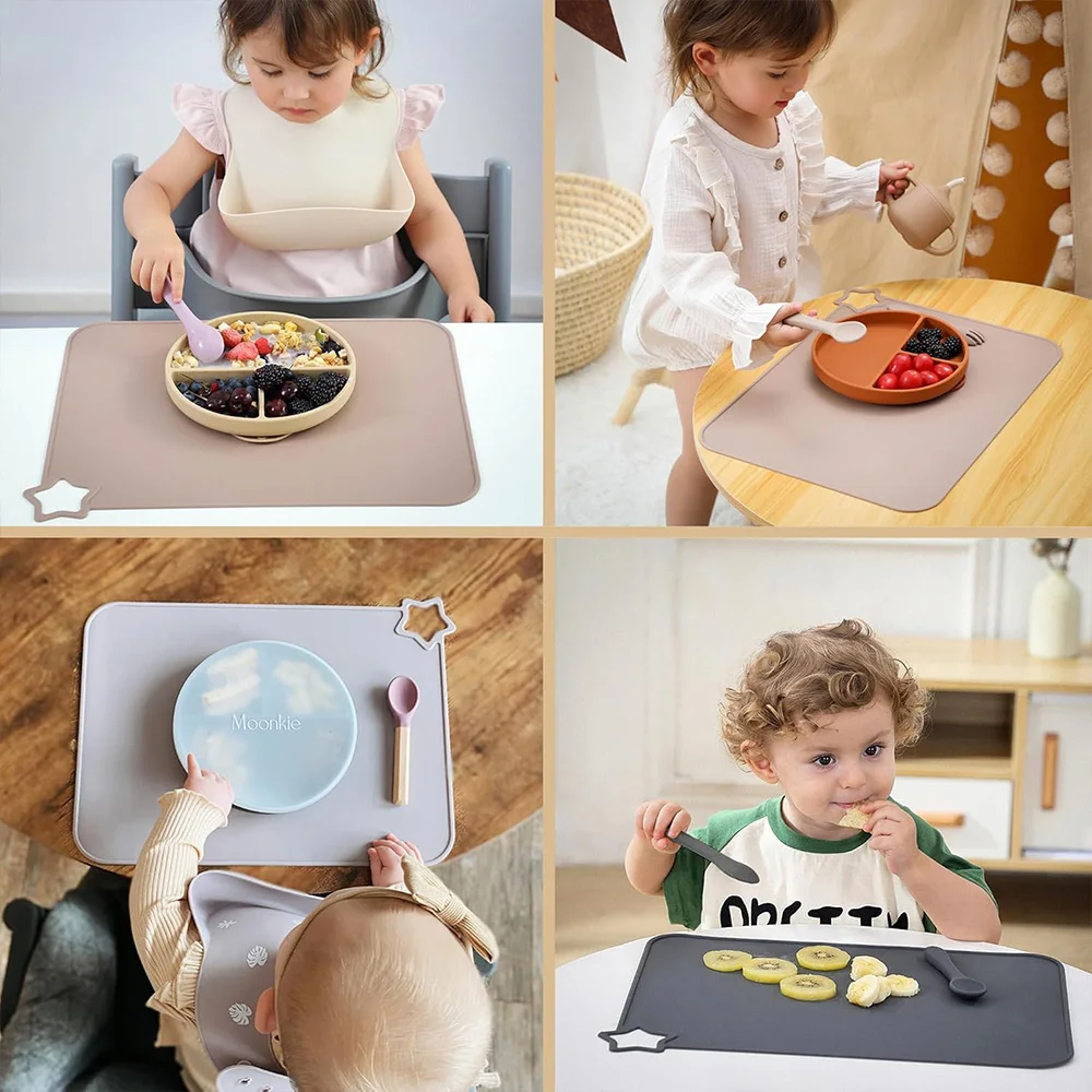 Mantel individual de silicona antideslizante para bebés y niños - imagen 3