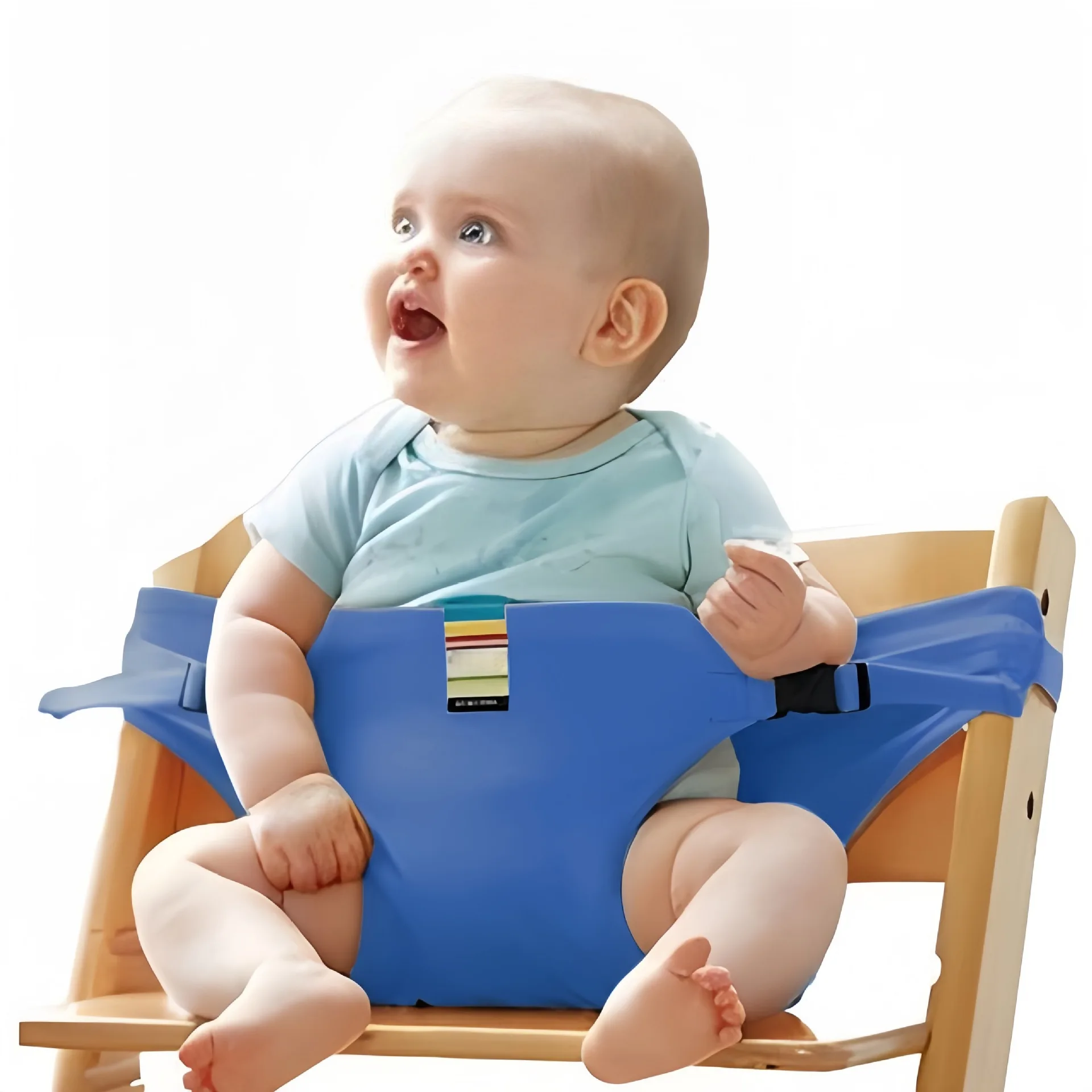 Sujeción segura del asiento infantil con cinturón