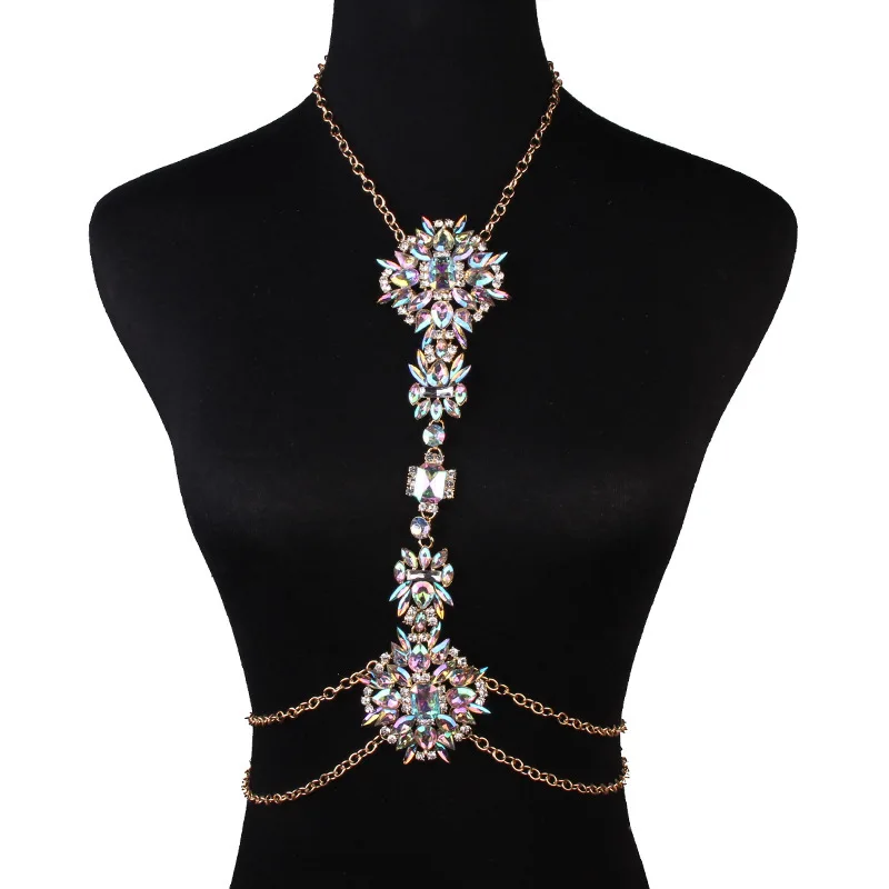 Collar bohemio para embarazada con pedrería brillante - imagen 3