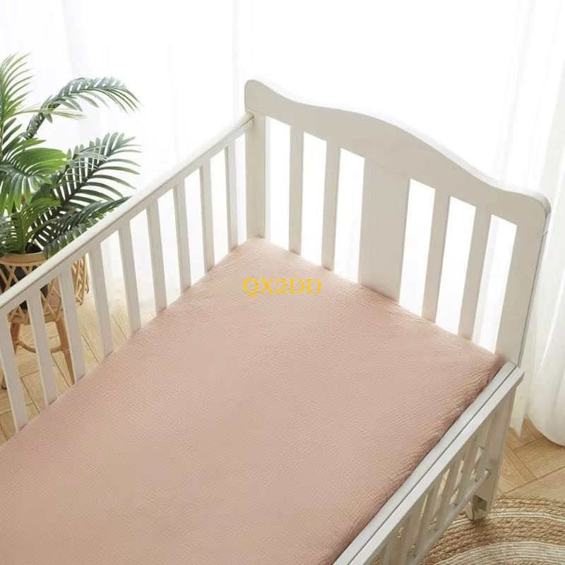 QX2D Sábana ajustable de algodón para colchón de cuna - imagen 2