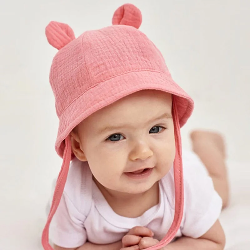 Gorra de cubo de muselina para bebé – Primavera/Otoño - imagen 5