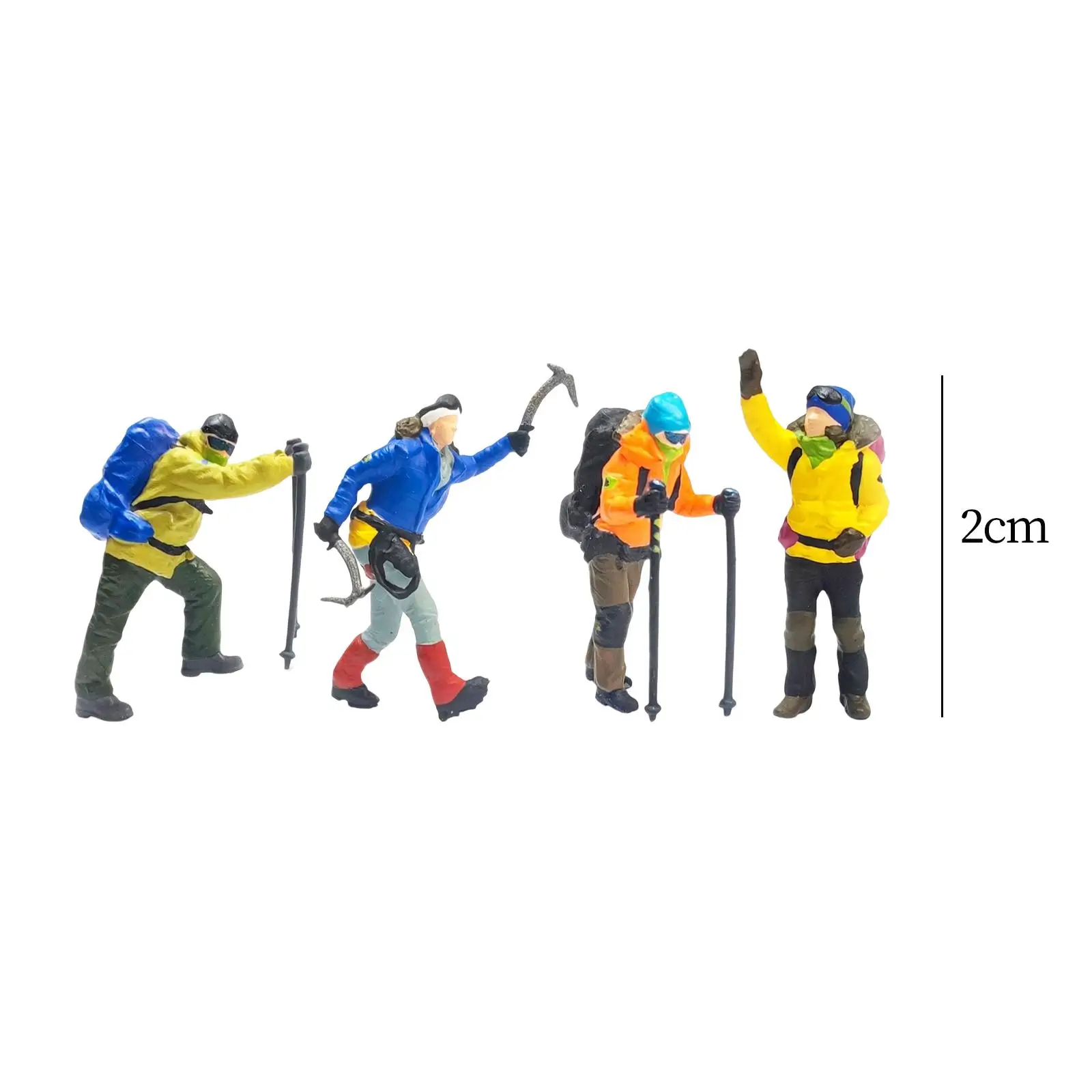Figuras de escala para dioramas y trenes, personajes multicolor - imagen 5