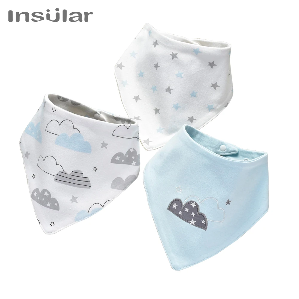 Baberos bandana de algodón para bebé con dibujos - imagen 5