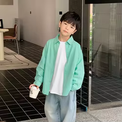 Camisa de niño Somenie de manga larga ligera para primavera