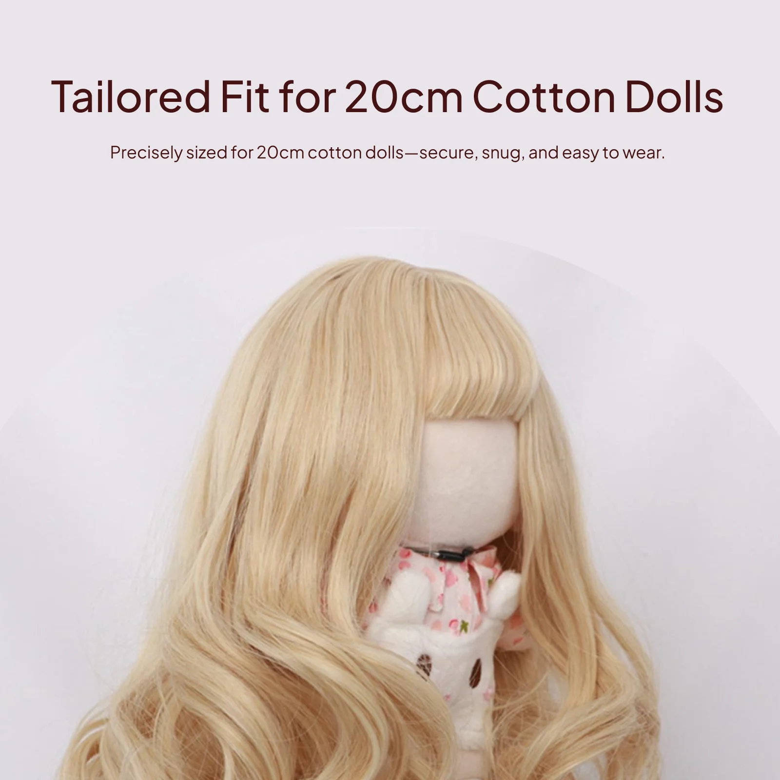 Peluca para muñeca BJD de pelo largo térmico resistente al calor - imagen 4