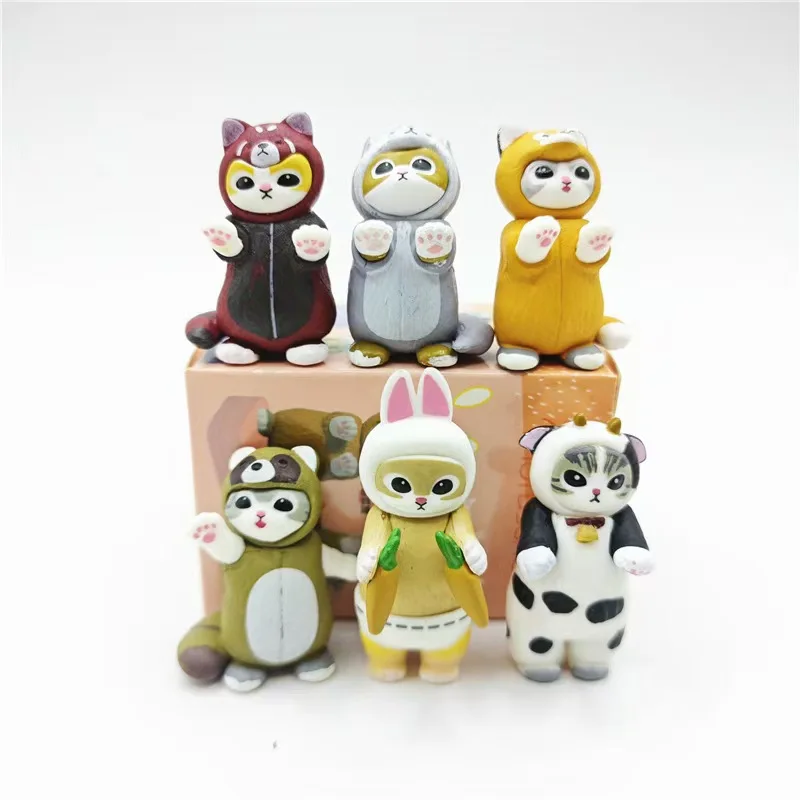 Figura coleccionable de gato dormido arrugado – Edición japonesa Real