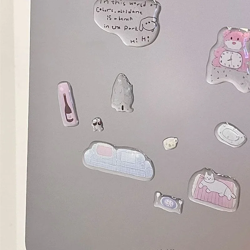 Detalle de textura 3D de las calcomanías