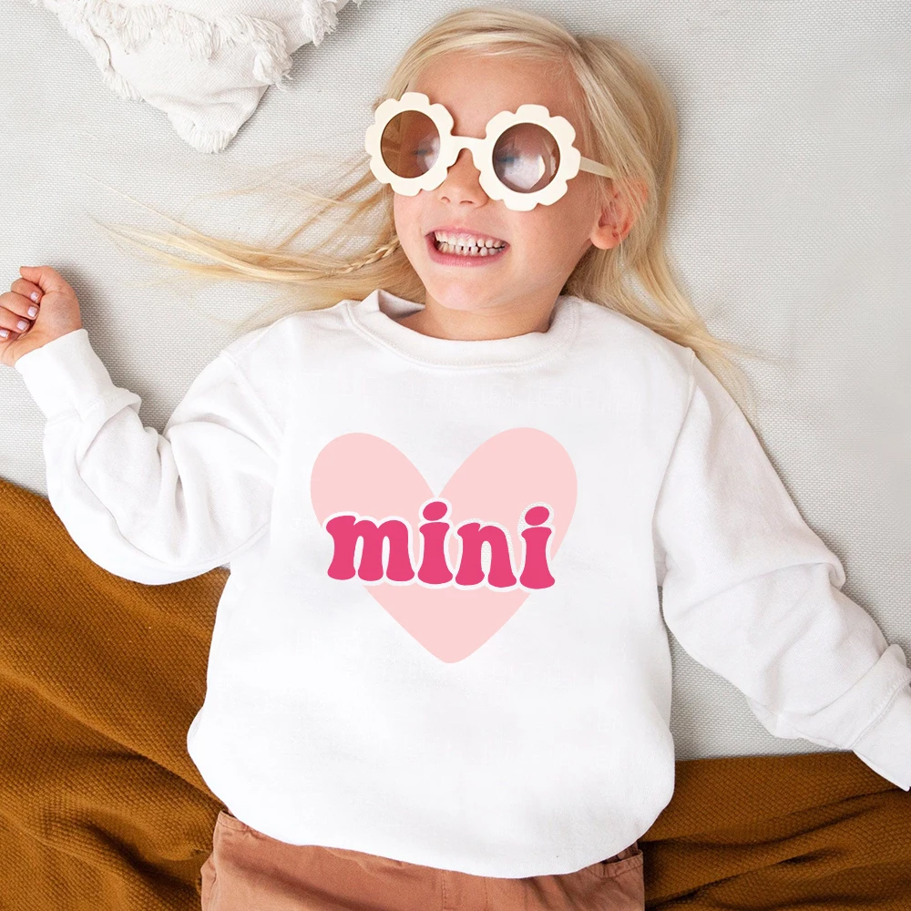 Mamá Mini Sudadera familiar romántica para toda la familia - imagen 5