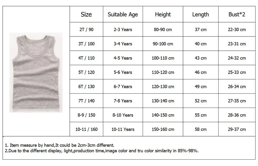 Conjunto superior infantil para chico y niña