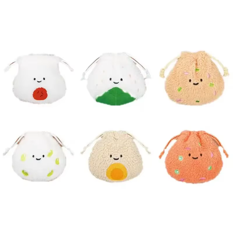 Bolsa colgante en felpa para juguetes, rollito de arroz y verduras - imagen 2