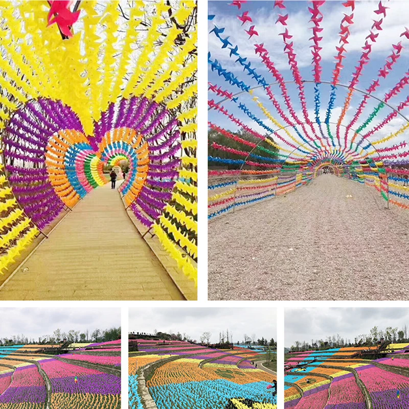 Molinos de viento plástico para fiesta infantil - imagen 3