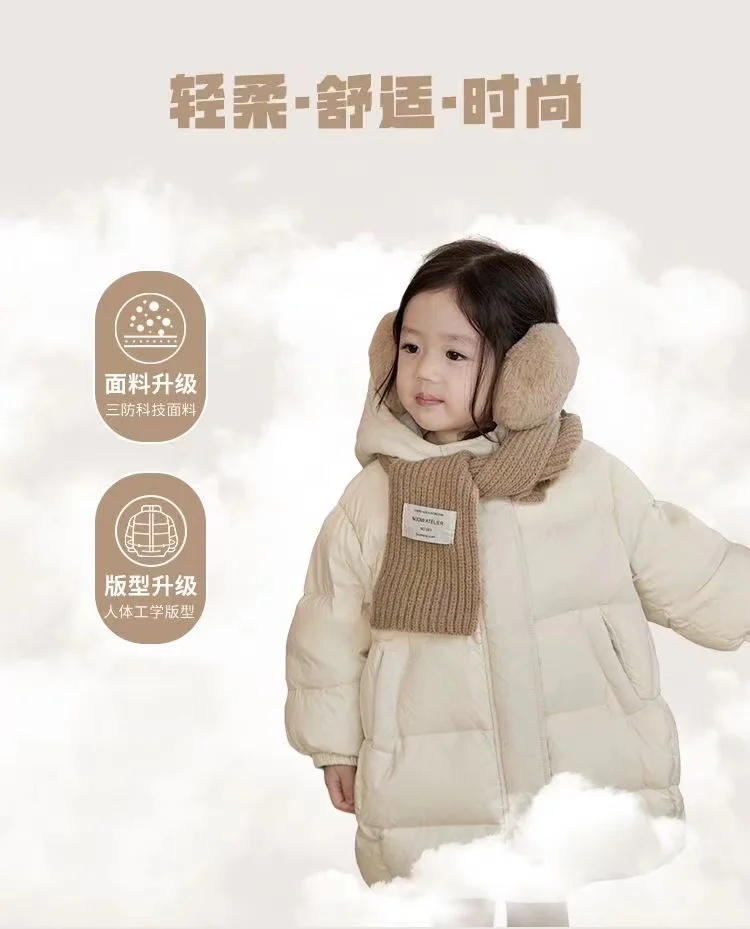 Abrigo infantil acolchado para otoño e invierno
