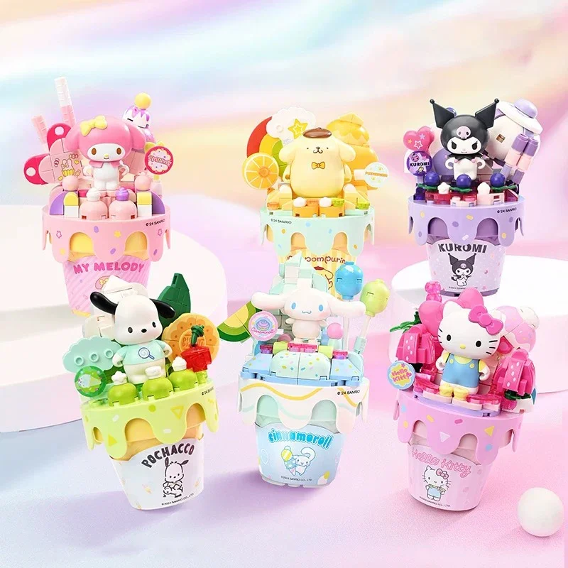 Bloques de construcción Hello Kitty – Serie helados Sanrio para creativos DIY - imagen 3