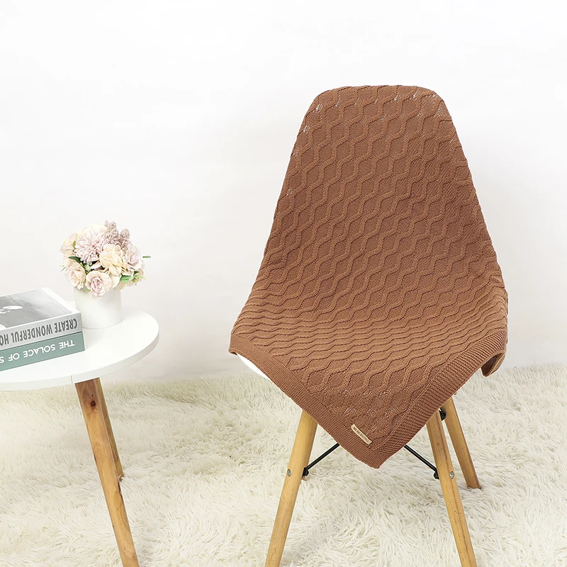 Funda nordica de algodon suave para bebe y manta tejida transpirable
