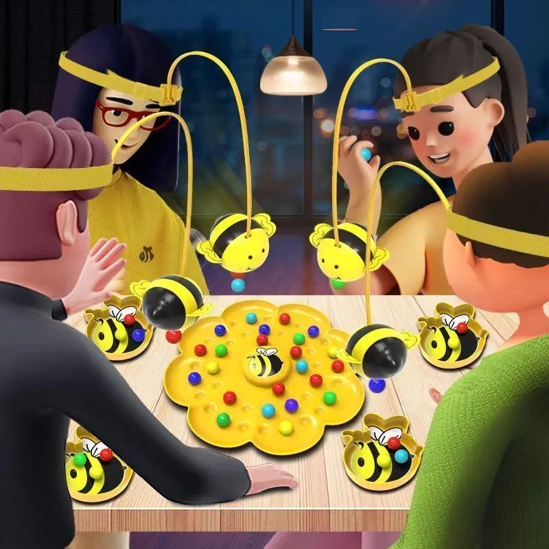 Juego de mesa Little Bumblebee con piezas de rompecabezas y pesca
