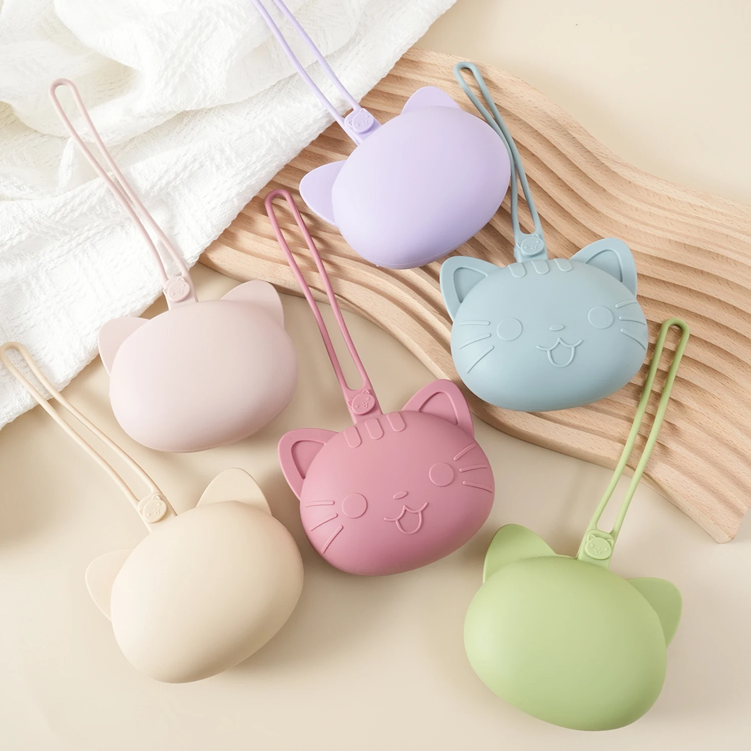 Porta chupete portátil de silicona sin BPA con funda - imagen 2