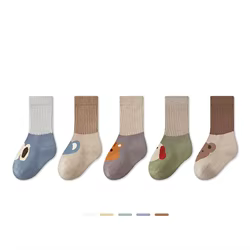 Calcetines infantiles de dibujos animados medianos ergonomicos