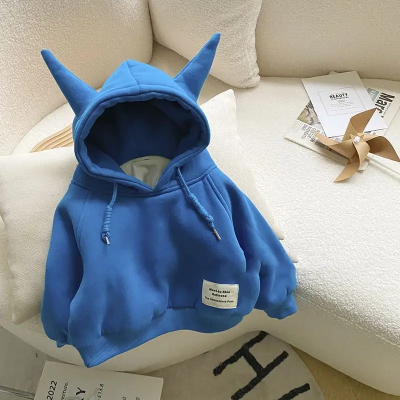 Sudadera con capucha acolchada gruesa de invierno para niños - imagen 3