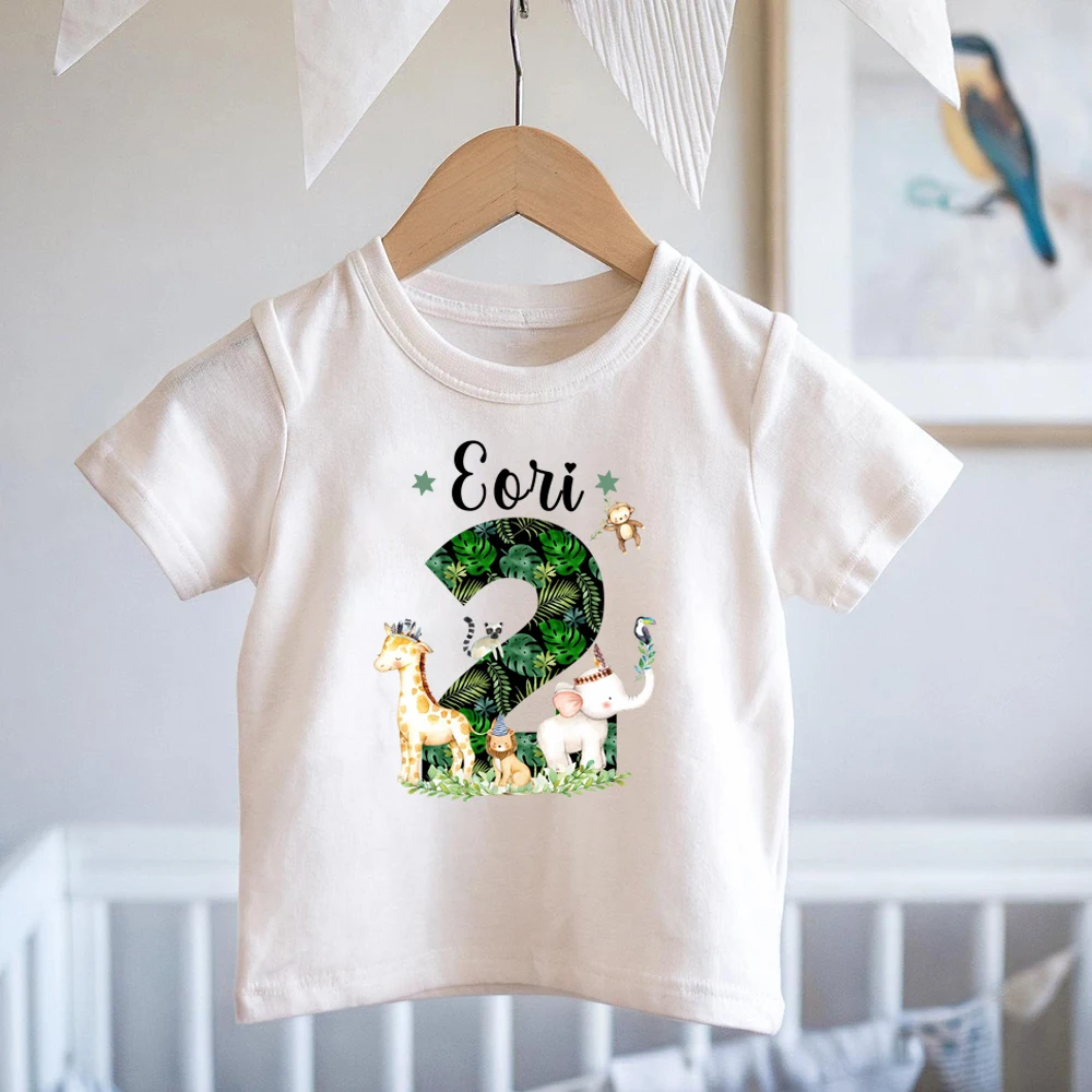 Camiseta personalizada One Two Wild para niño – Regalo cumpleaños - imagen 3