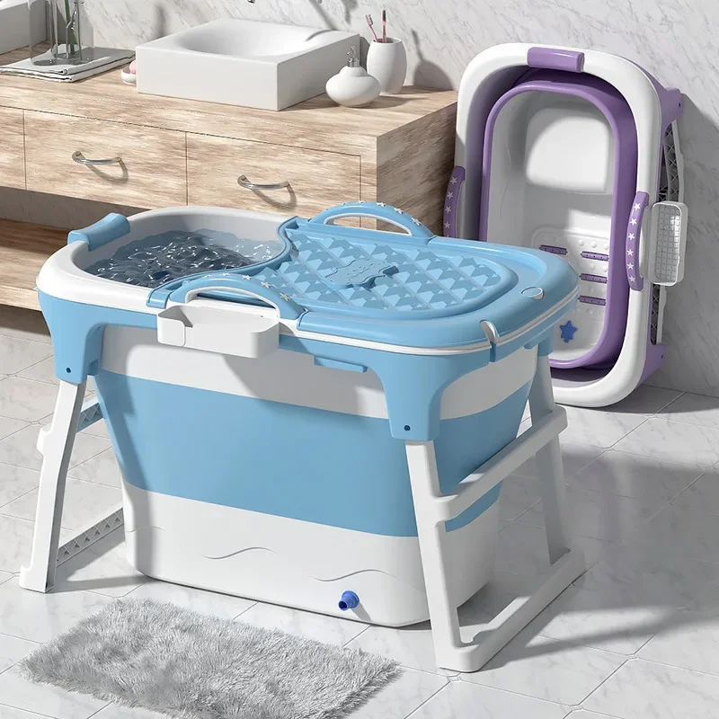 Bañera plegable para bebé – Cubo de baño portátil, cómoda y segura - imagen 5