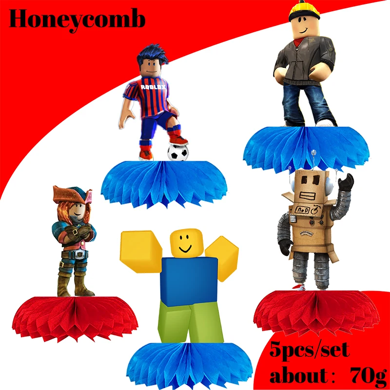 Juego Roblox de cumpleaños con decoración estilo panal de abeja
