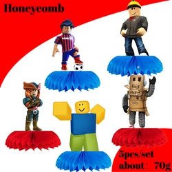 Juego Roblox de cumpleaños con decoración estilo panal de abeja
