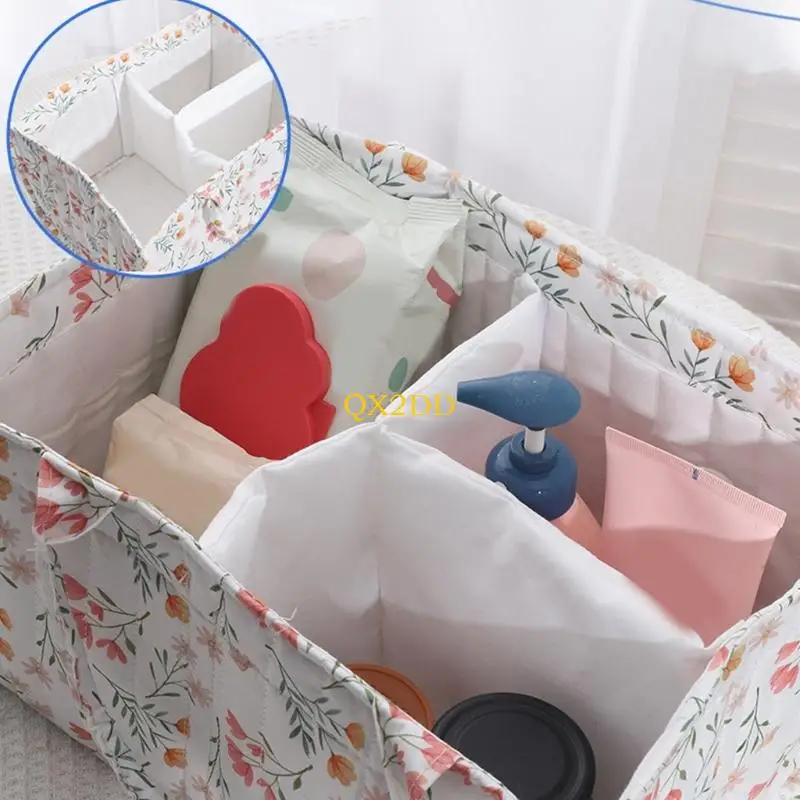 Organizador de pañales con tela transpirable - Cesta almacenamiento para baby's room - imagen 2