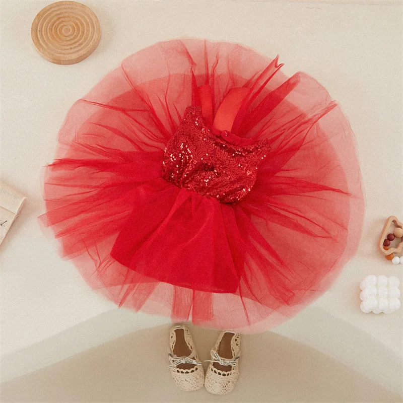 Tregren vestido de princesa con tutú de tul para niña - imagen 2