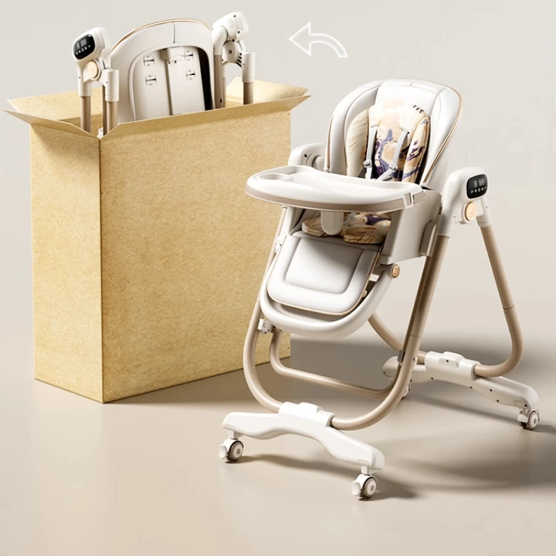 Trona y asiento mecedor para bebé: silla de comedor infantil - imagen 4
