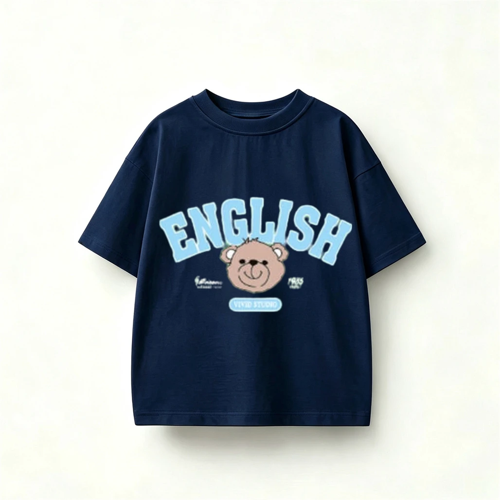 Camiseta bebé manga corta verano estampado osito dibujos animados