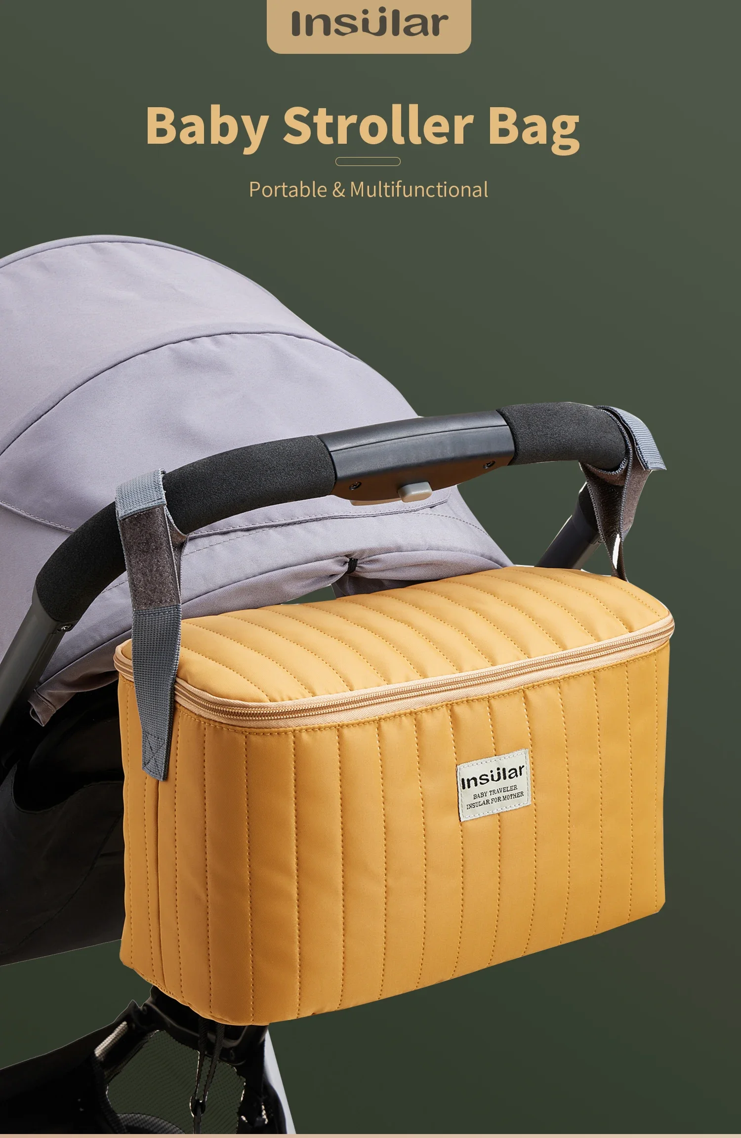 Bolsa organizadora para cochecito