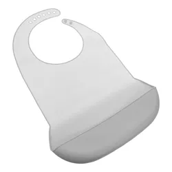 Babero de silicona impermeable tipo toalla lavable para adultos
