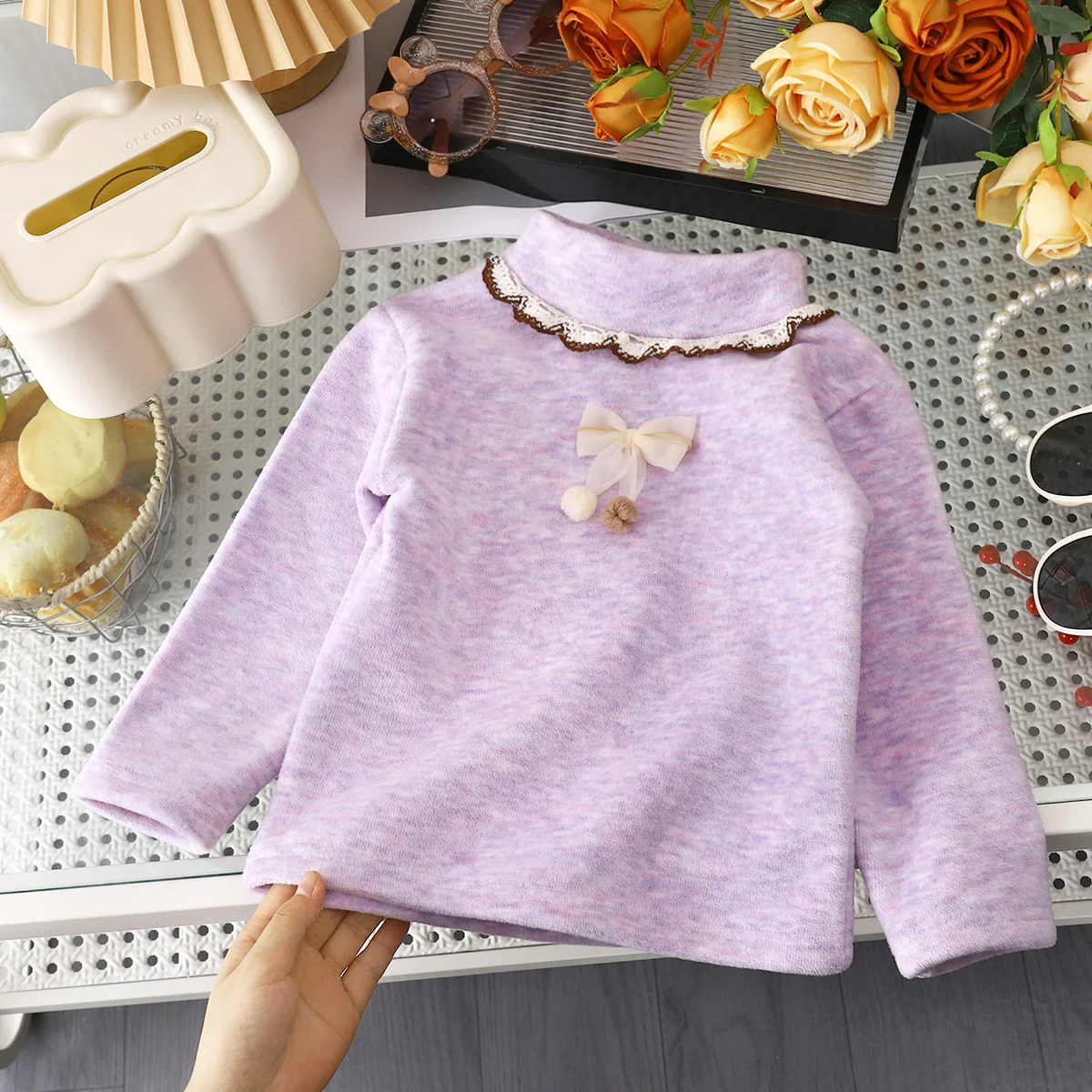 Camiseta interior térmica de niña con forro polar – Invierno cálido - imagen 3