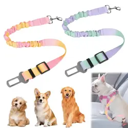 Arnés para coche con cuerda retráctil elástica ajustable para perro