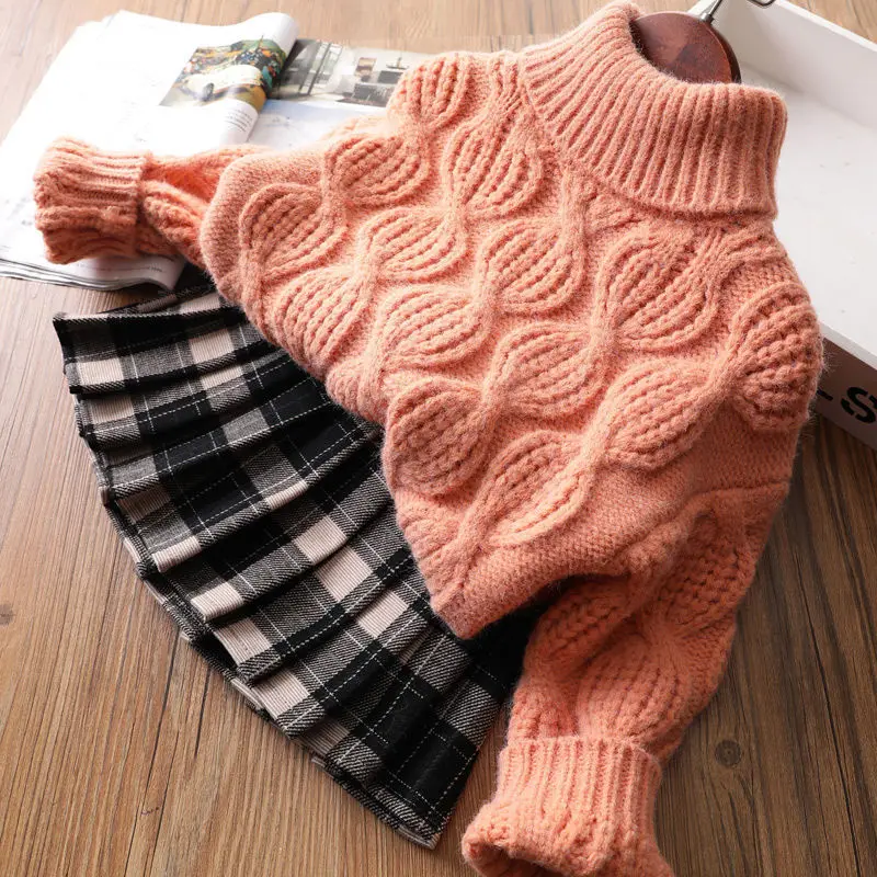 Jersey de punto con cuello alto Milangel – Algodón suave para niños - imagen 5