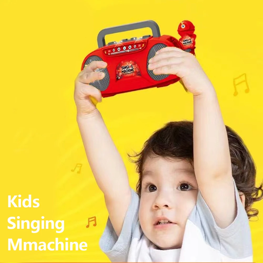 Micrófono karaoke infantil visto desde arriba