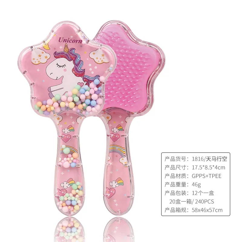 Cepillo de pelo infantil vintage para niño y niña - Mango grande - imagen 5
