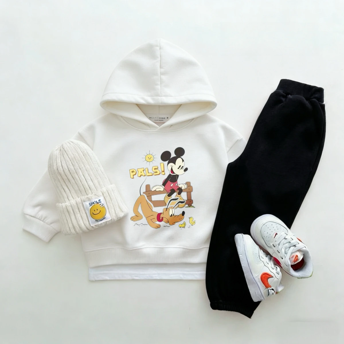 Conjunto de sudadera con capucha y pantalón para bebé en invierno - imagen 3