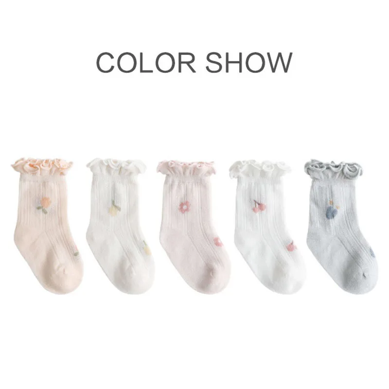 Calcetines verano con flores para niña - Suaves y ligeros - imagen 5
