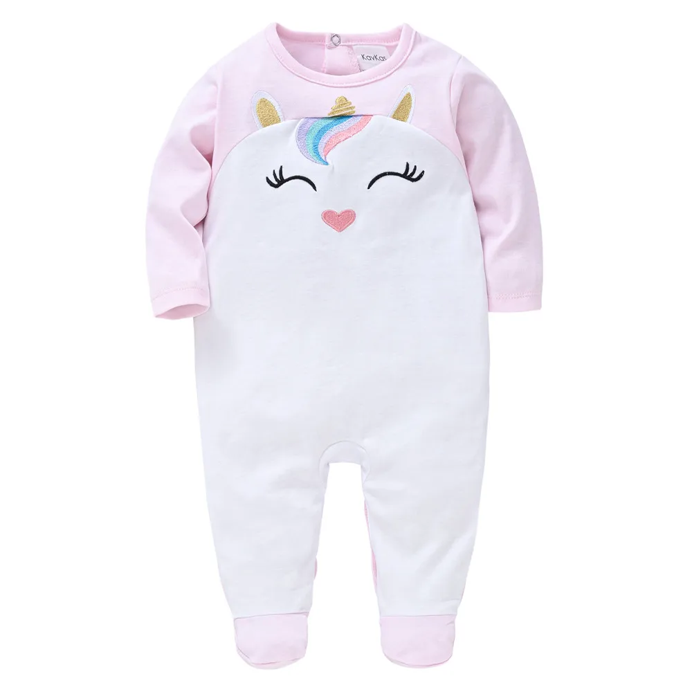 Pelele unicornio de algodón para bebê recién nacida