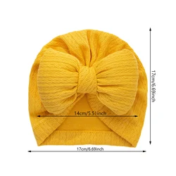 Gorro de punto con lazo para recién nacido – Suave y cómodo