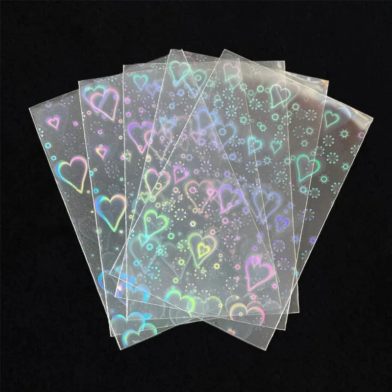 Funda Holo 65x90mm láser mate corazón para tarjetas Kpop - imagen 4
